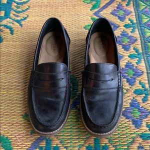 Sperry Black Leather Loafers